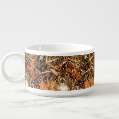 Buck in Camouflage White Tail Deer Bowl