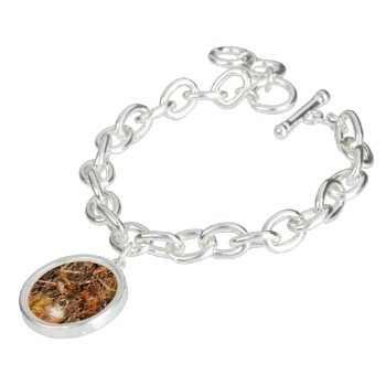 Buck In Camouflage White Tail Deer Charm Bracelet by TigerDen at Zazzle
