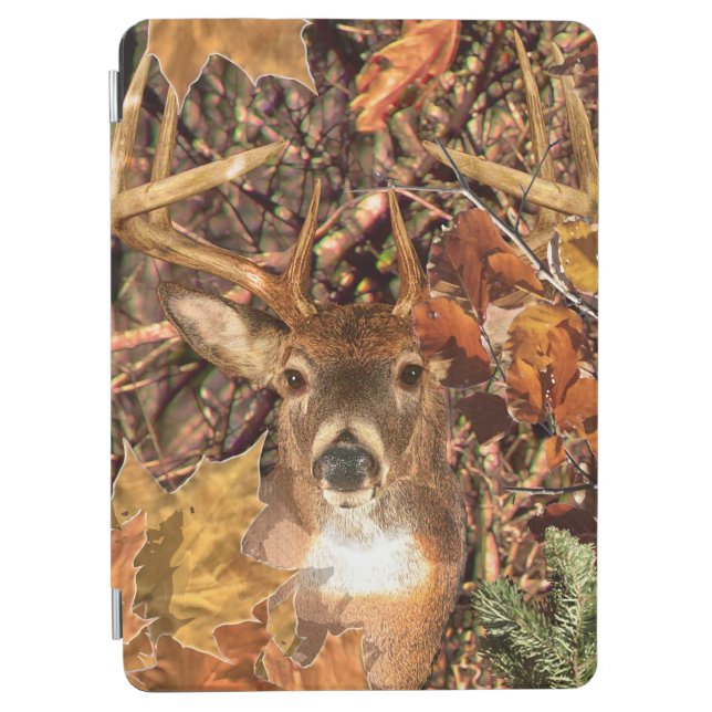 Buck in Camouflage White Tail Deer iPad Air Cover (Front)