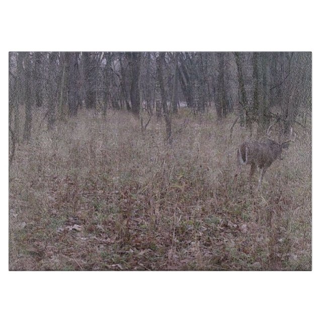 Buck in the woods cutting board (Front)