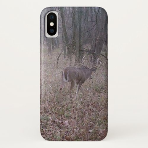 Buck in the woods iphone case