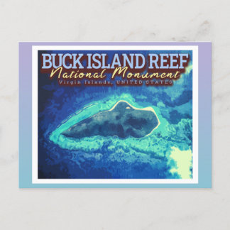 BUCK ISLAND REEF - VIRGIN ISLANDS UNITED STATES POSTCARD