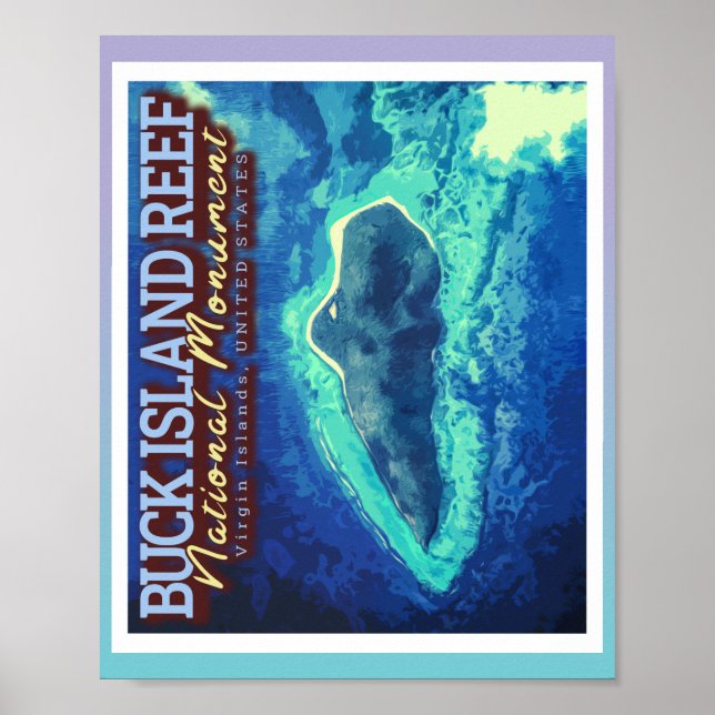 BUCK ISLAND REEF - VIRGIN ISLANDS UNITED STATES POSTER (Front)