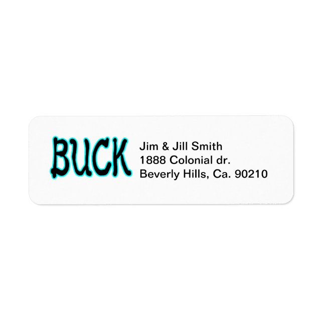 Buck Label (Front)