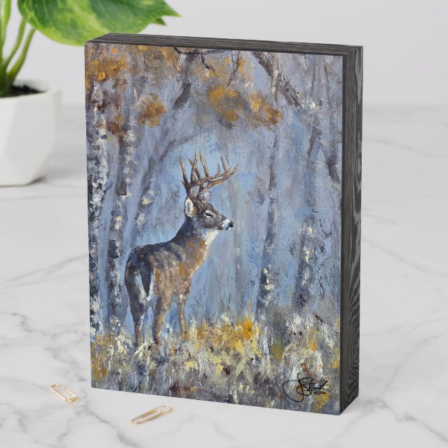 Buck Meadow Wooden Box Sign (In Situ Vertical)