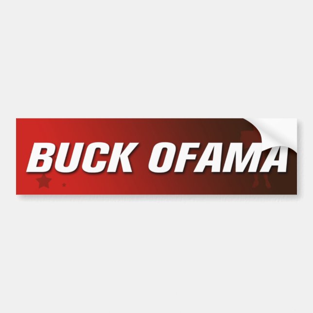 Buck Ofama Bumper Sticker (Front)