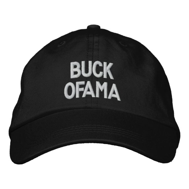 BUCK OFAMA EMBROIDERED BASEBALL CAP (Front)