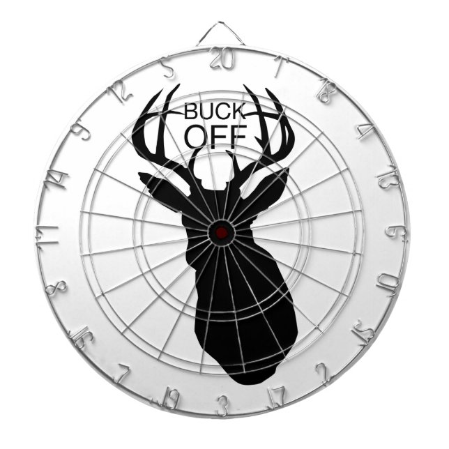 buck off dartboard with darts (Front)