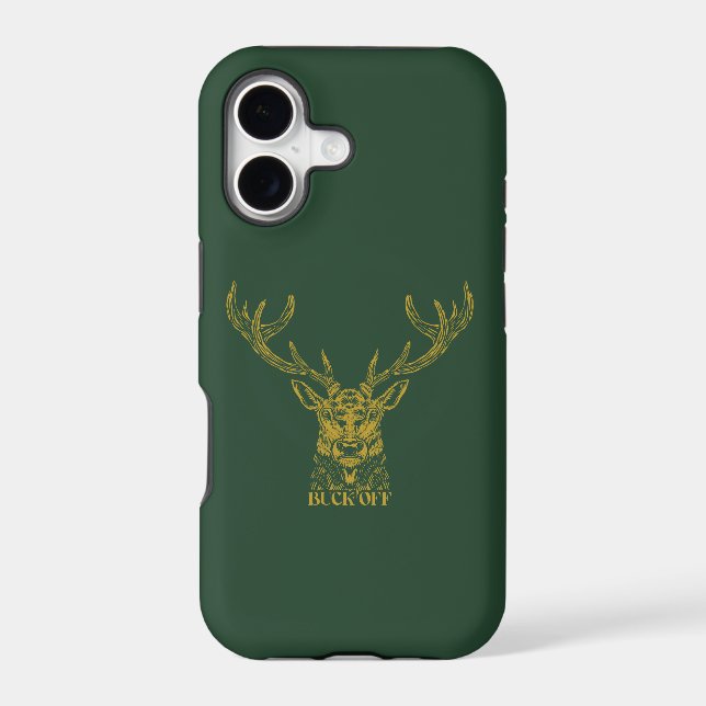 Buck Off Wild Deer Iphone Case (Back)