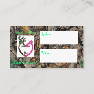 Buck or Doe Baby shower/reveal invitation