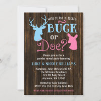Buck or Doe Gender Reveal Party Baby Shower