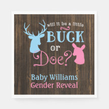 Buck Doe Gender Reveal Party Bachelor Party Decorations Supplies Zazzle