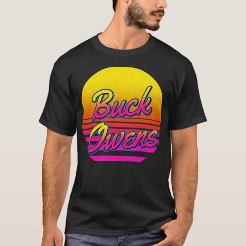 Buck Personalized Name Birthday Retro 80s Styled G T_Shirt