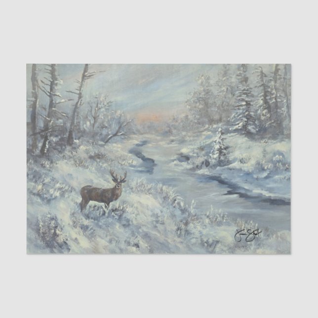 Buck River Tissue Paper (Front)