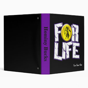 Buck Softball For Life Binder