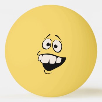 Buck Teeth Face Ping Pong Ball by superkalifragilistic at Zazzle