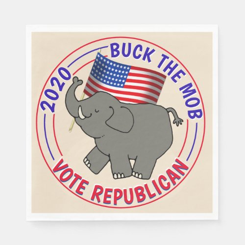 Buck The Mob Vote GOP Election Party Napkins