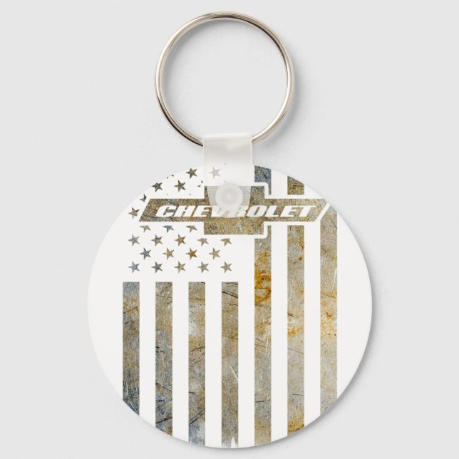 Buck Wear Chevy Camo Accent Flag 1 Keychain (Front)