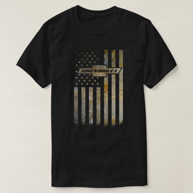 Buck Wear Chevy Camo Accent Flag 1 T-Shirt (Design Front)