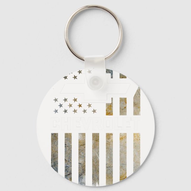 Buck Wear Chevy Camo Accent Flag 2 Keychain (Front)