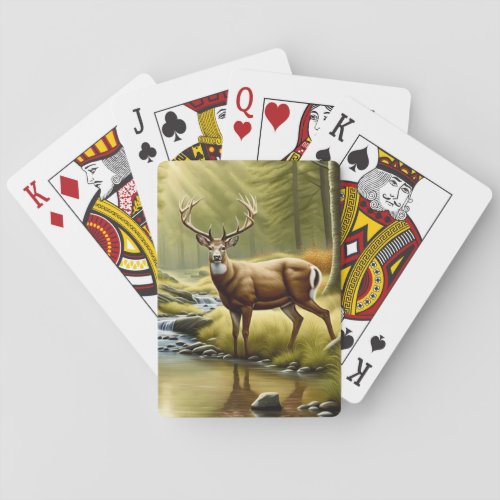 Buck White Tailed Deer  Playing Cards