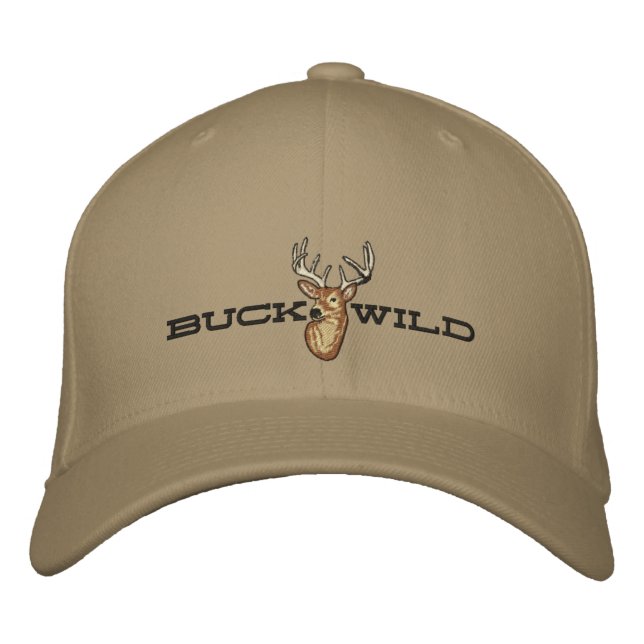 Buck Wild Embroidered Baseball Hat (Front)