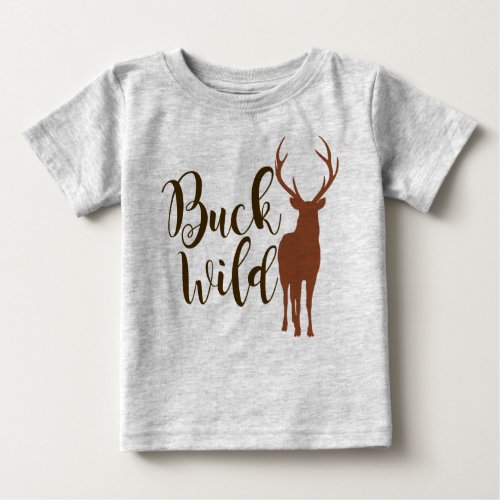 Buck Wild Kids T_Shirt Hunting Deer