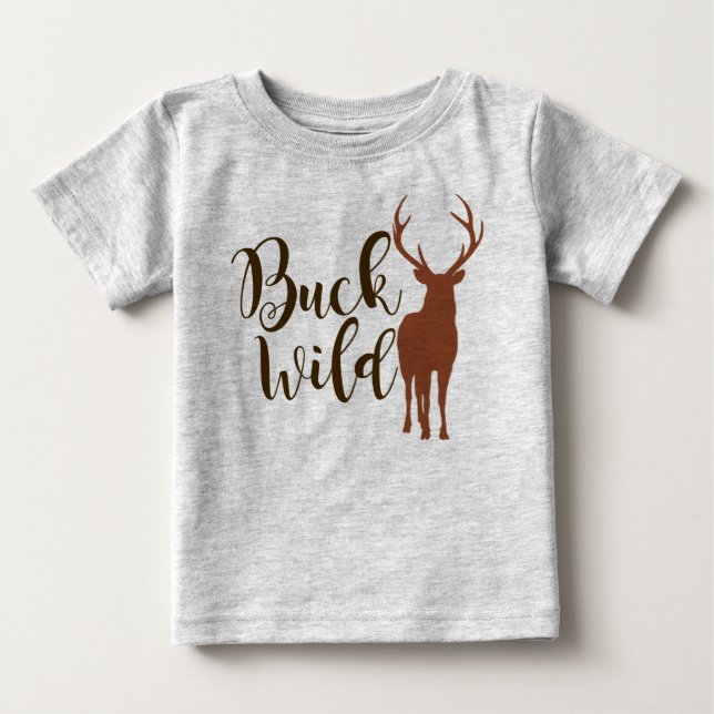 Buck Wild Kids T-Shirt Hunting Deer (Front)