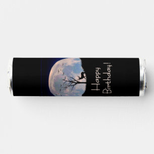 Buck with Big Rack Against Full Moon Birthday Breath Savers® Mints