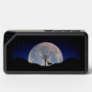 Buck with Big Rack Against Full Moon Bluetooth Speaker