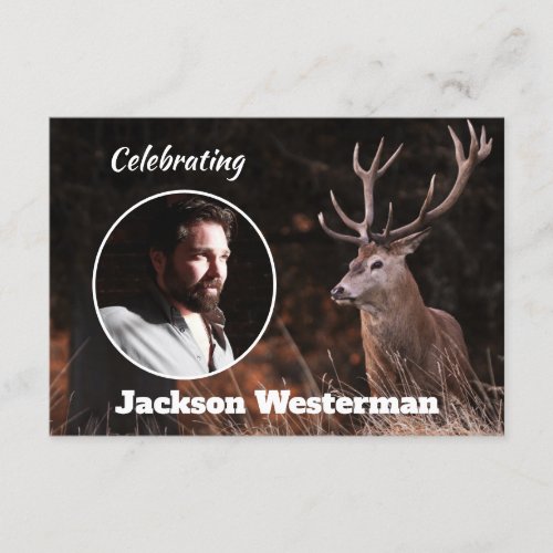  Buck with Huge Rack Memorial   Enclosure Card