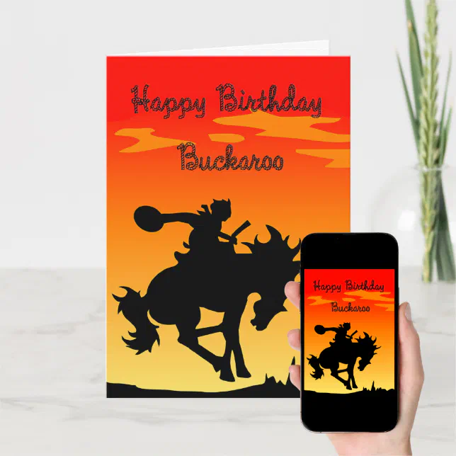 Buckaroo Birthday Card | Zazzle