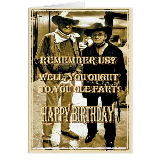 BUCKAROO Birthday Card | Zazzle