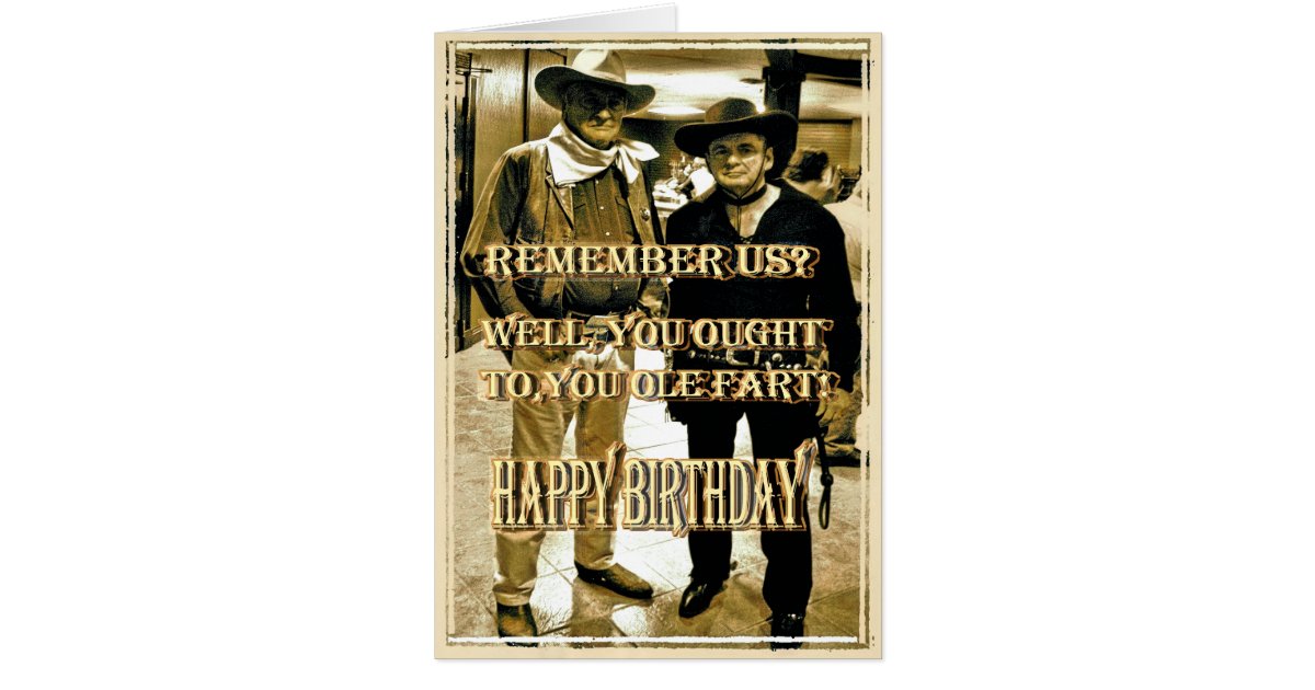 BUCKAROO Birthday Card | Zazzle