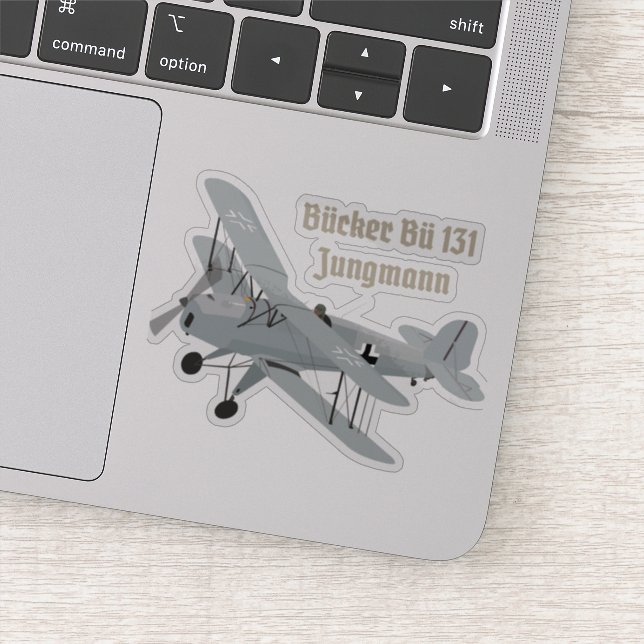 Bücker Bü 131 German WW2 Airplane Sticker (Detail)