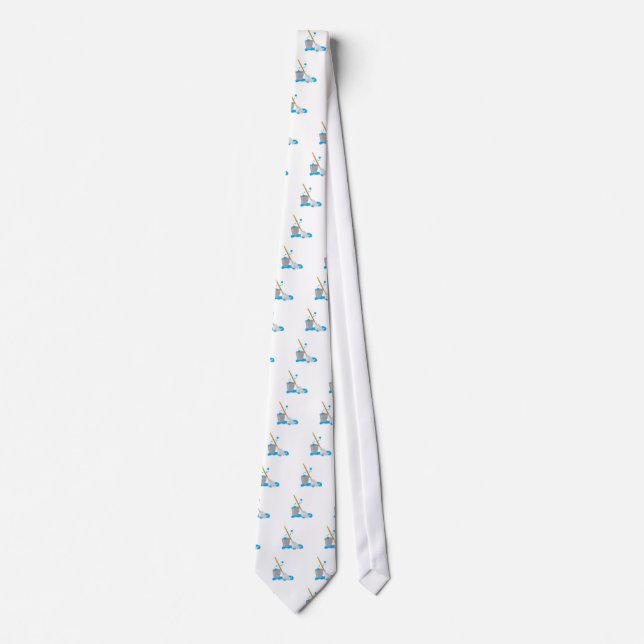 Bucket And Mop Neck Tie (Front)