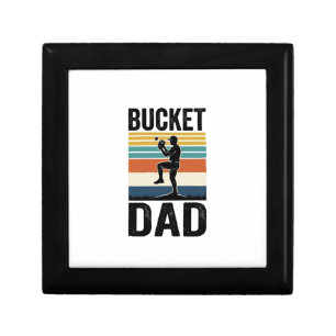 Bucket Dad Retro Baseball Father Vector Design_1 Gift Box
