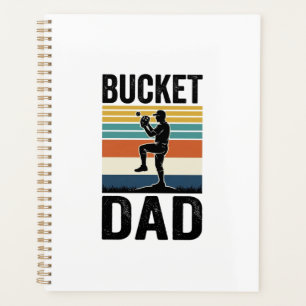 Bucket Dad Retro Baseball Father Vector Design_1 Planner