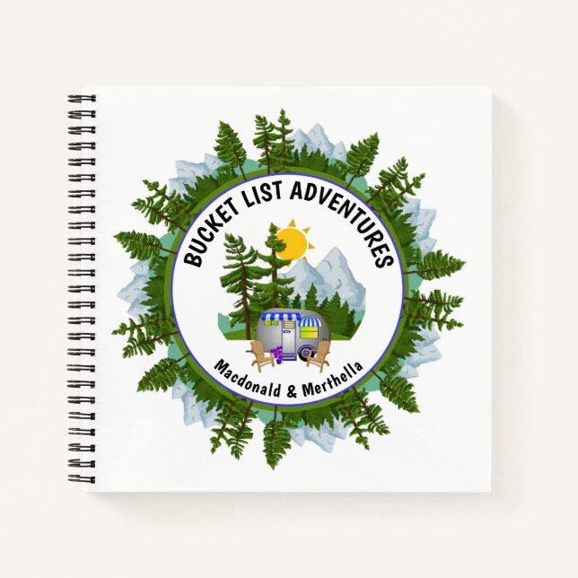 BUCKET LIST ADVENTURES Personalized Notebook (Front)