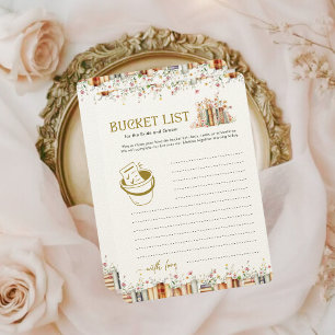 Bucket List Book-Themed Game for Bride & Groom