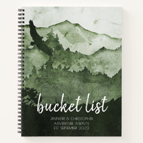 Bucket List Couples Adventure Keepsake Journal