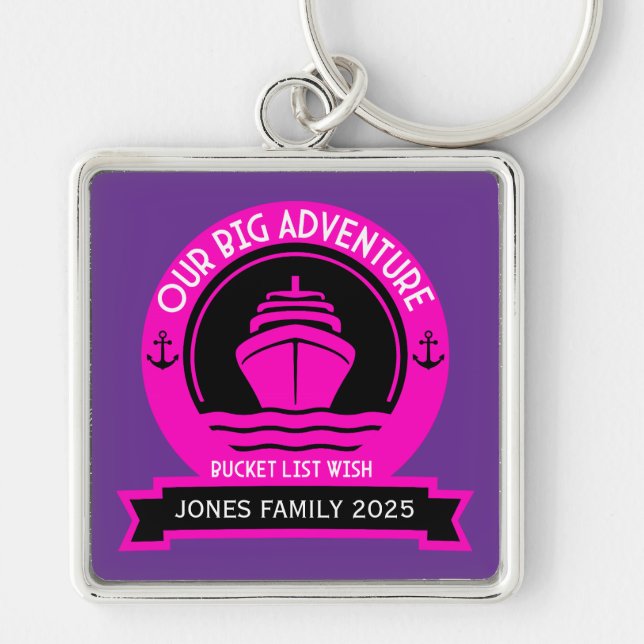 Bucket List Cruise Keychain (Front)