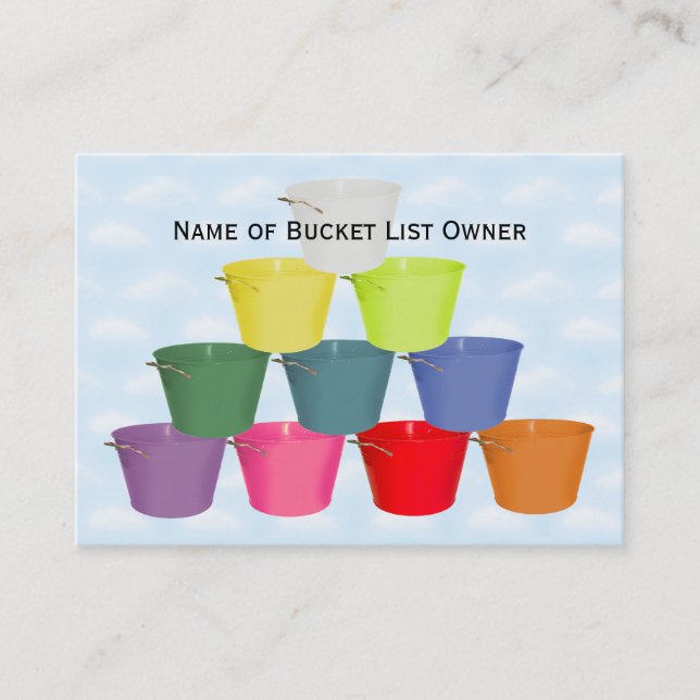 Bucket List Kit Business Card (Front)