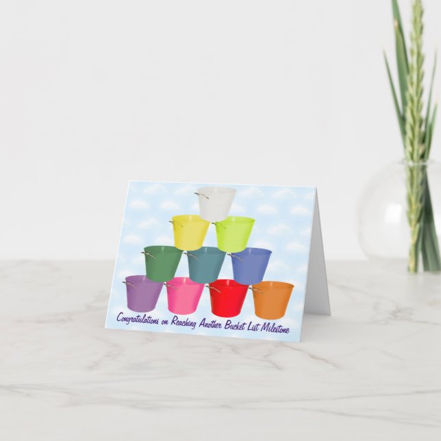 Bucket List Milestone Card (Front)