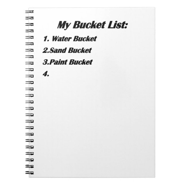 bucket list notebook (Front)