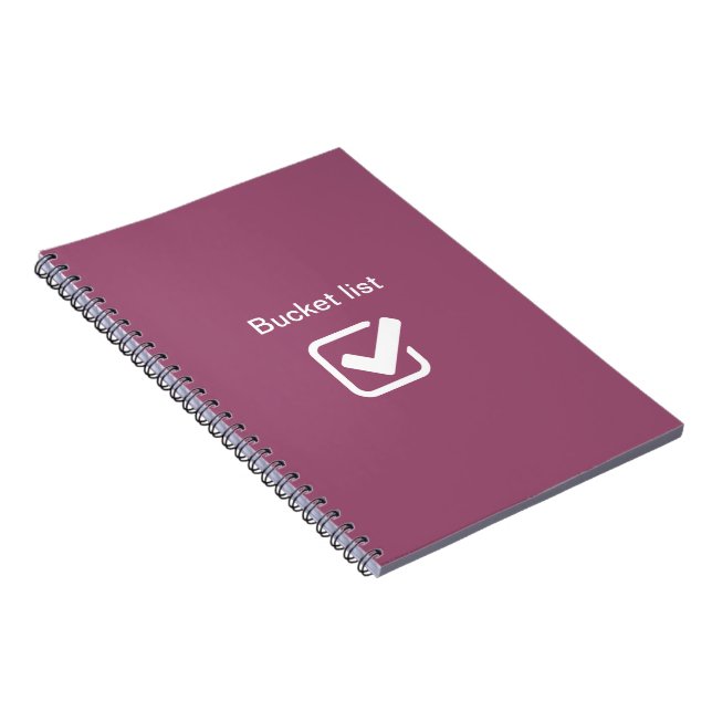 Bucket list - notebook (Right Side)