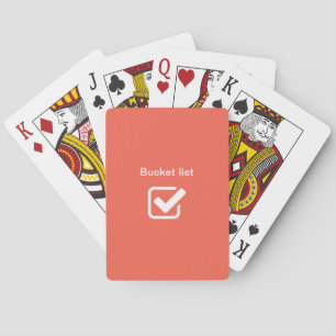 Bucket list - poker cards