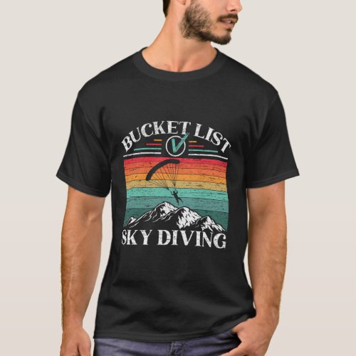 Bucket List Sky Diving T_Shirt