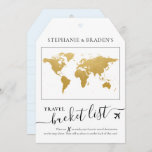 Bucket List Travel Advice Luggage Tag Shape Cards<br><div class="desc">Luggage tag shaped bucket list shower game card that creates a creative alternative guest book when friends and family fill them with travel advice and vacation ideas for the destination wedding couple or travel theme reception or bridal shower party.</div>