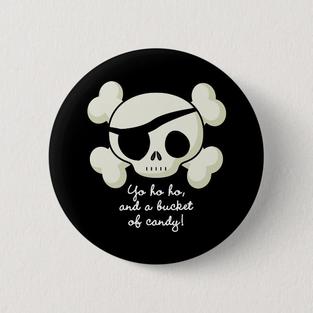 Bucket of Candy Pirate Button (Front)